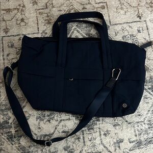 lululemon athletica Dark Navy Travel Tote with Crossbody Strap